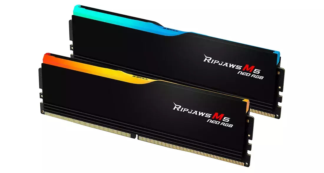 G.Skill Ripjaws M5 Neo RGB DDR5 64GB RAM με 2x32GB Modules και Ταχύτητα 6000 για Desktop F5-6000J2836G32GX2-RM5NRK - Image 2