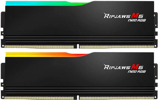 G.Skill Ripjaws M5 Neo RGB DDR5 64GB RAM με 2x32GB Modules και Ταχύτητα 6000 για Desktop F5-6000J2836G32GX2-RM5NRK - Image 4