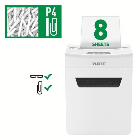Leitz Καταστροφέας Εγγράφων Iq Protect 8 Φύλλων με Κάδο 14lt - Image 9