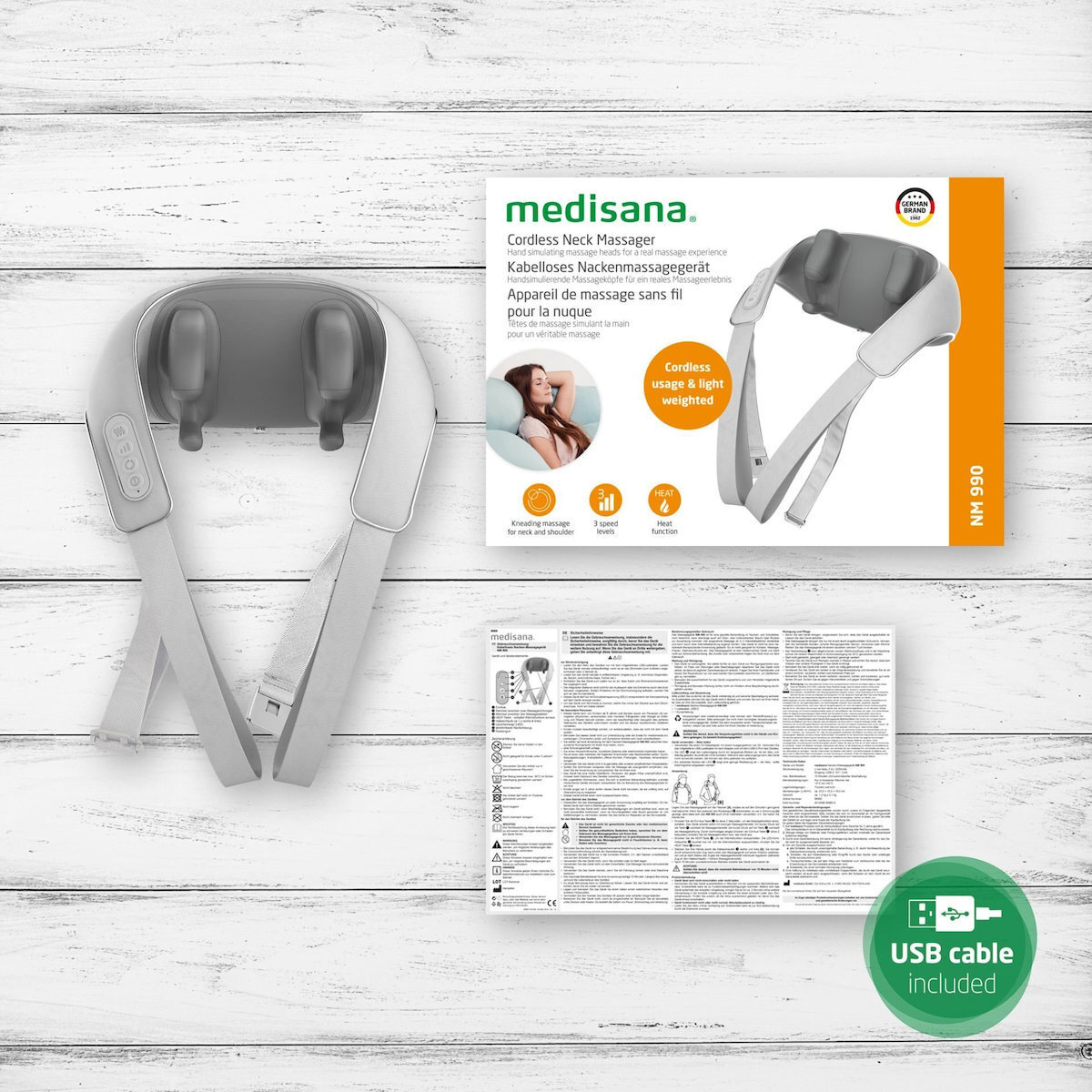 Medisana Συσκευή Μασάζ για τον Αυχένα & την Πλάτη Γκρι - Image 2