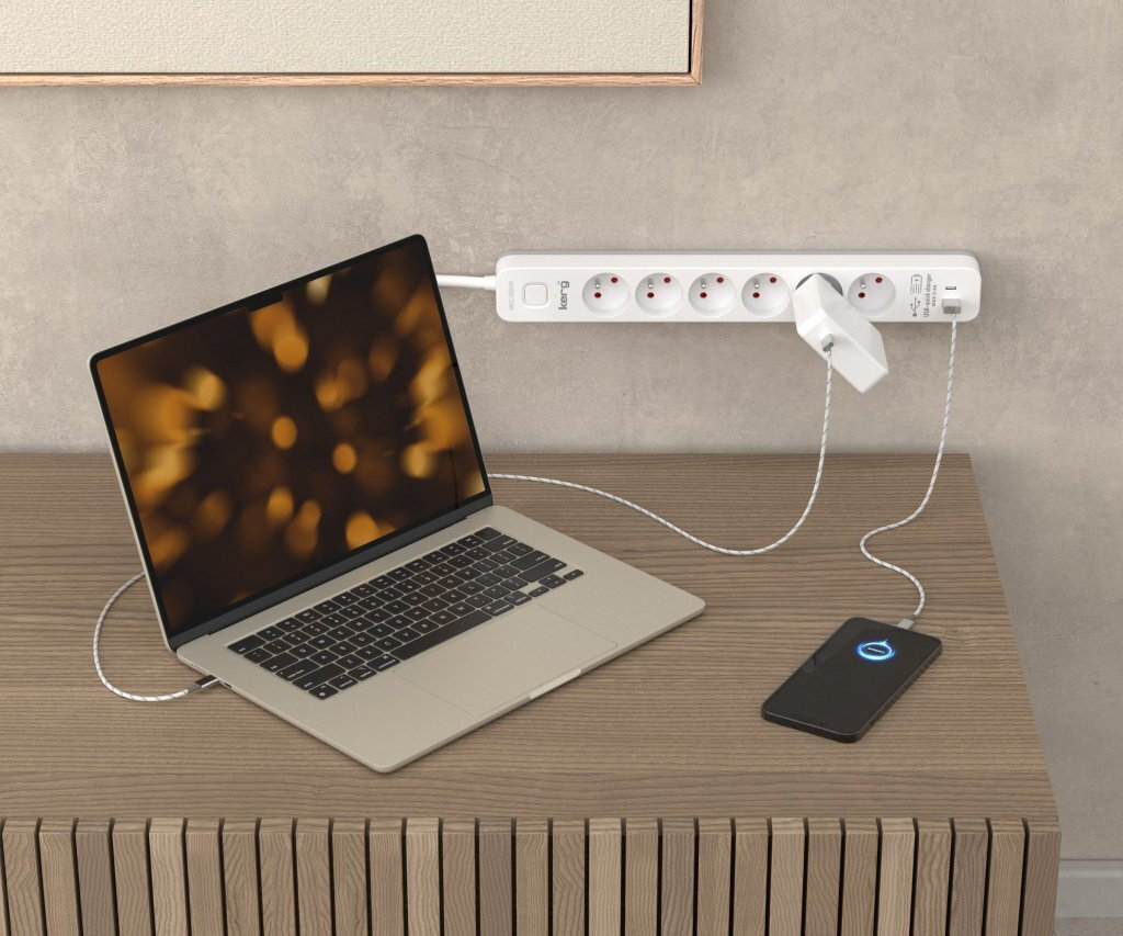 Triton Πολύπριζο 6 Θέσεων με USB-A, USB-C, Διακόπτη και Καλώδιο 1.5m - Image 3