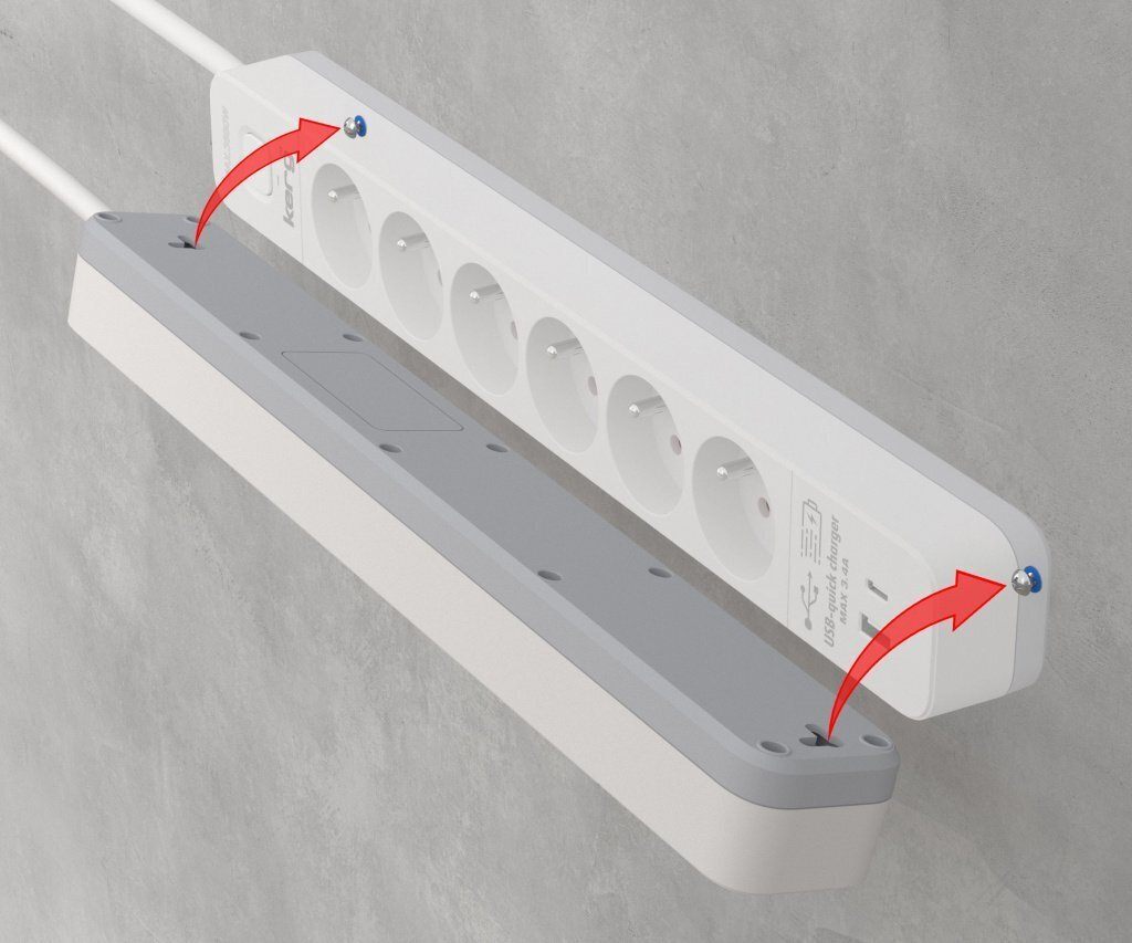 Triton Πολύπριζο 6 Θέσεων με USB-A, USB-C, Διακόπτη και Καλώδιο 1.5m - Image 4