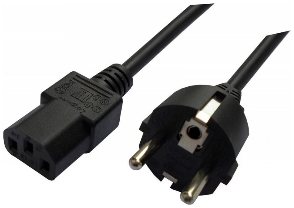 Savio Elmak Schuko - IEC C13 Cable 1.2m Μαύρο (CL-89) - Image 3