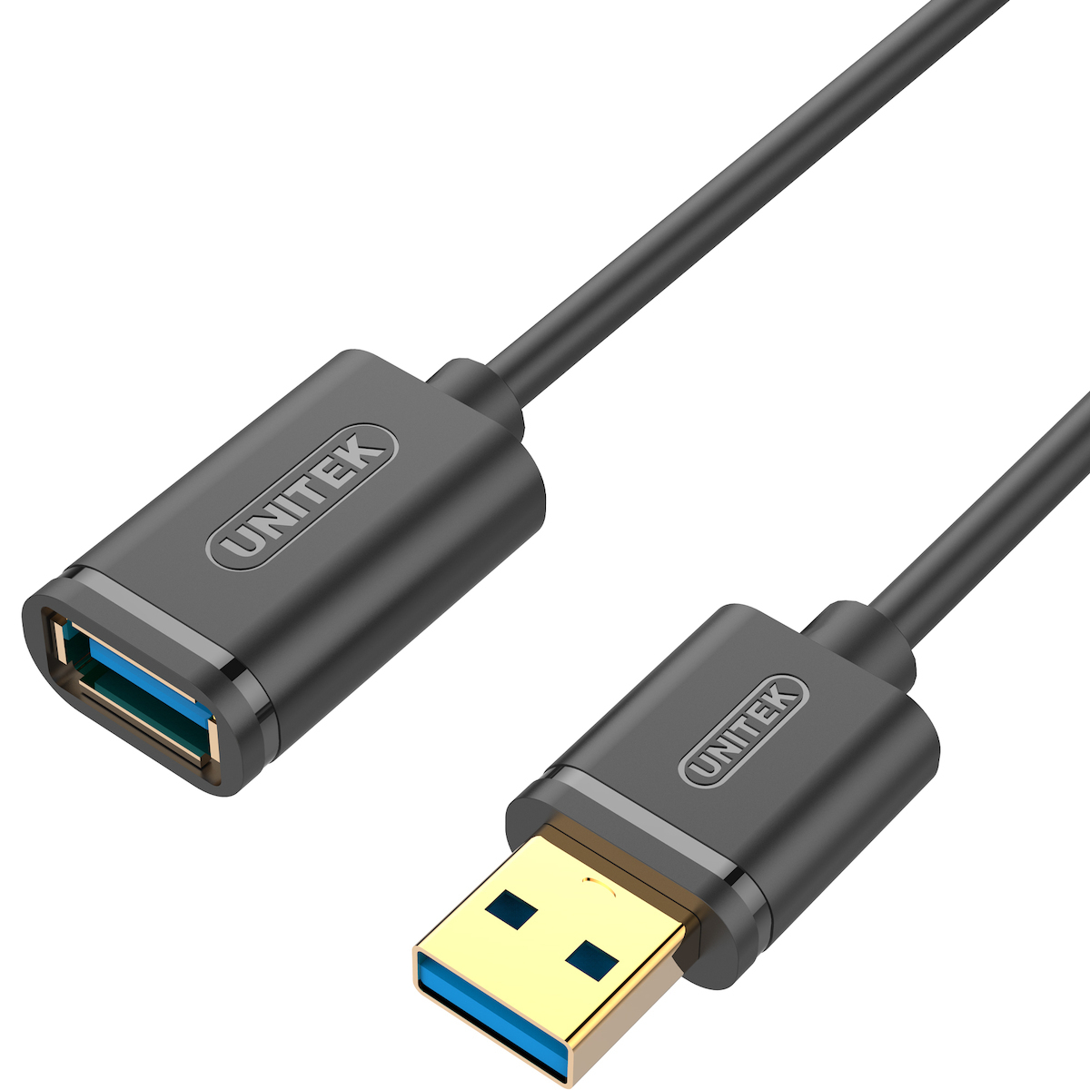 Unitek USB 2.0 Cable USB-A male - USB-A female Μαύρο 0.5m S9115661 - Image 5