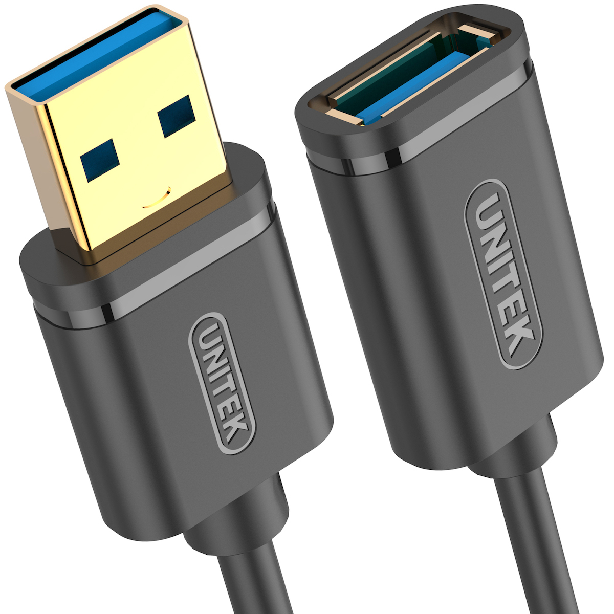 Unitek USB 2.0 Cable USB-A male - USB-A female Μαύρο 0.5m S9115661 - Image 2