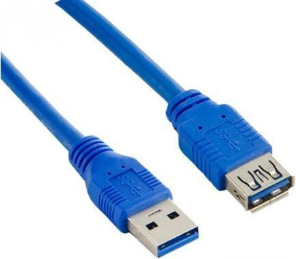 Lanberg USB 3.0 Cable USB-A male - USB-A female Μπλε 1.8m (CA-US3E-10CC-0018-B) - Image 4