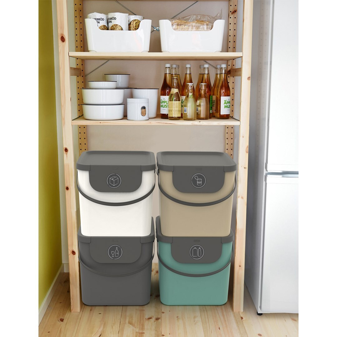 Rotho Babydesign Πλαστικό Καλάθι Αχρήστων 40lt Πράσινο 35.5x33.9x39.8cm - Image 4