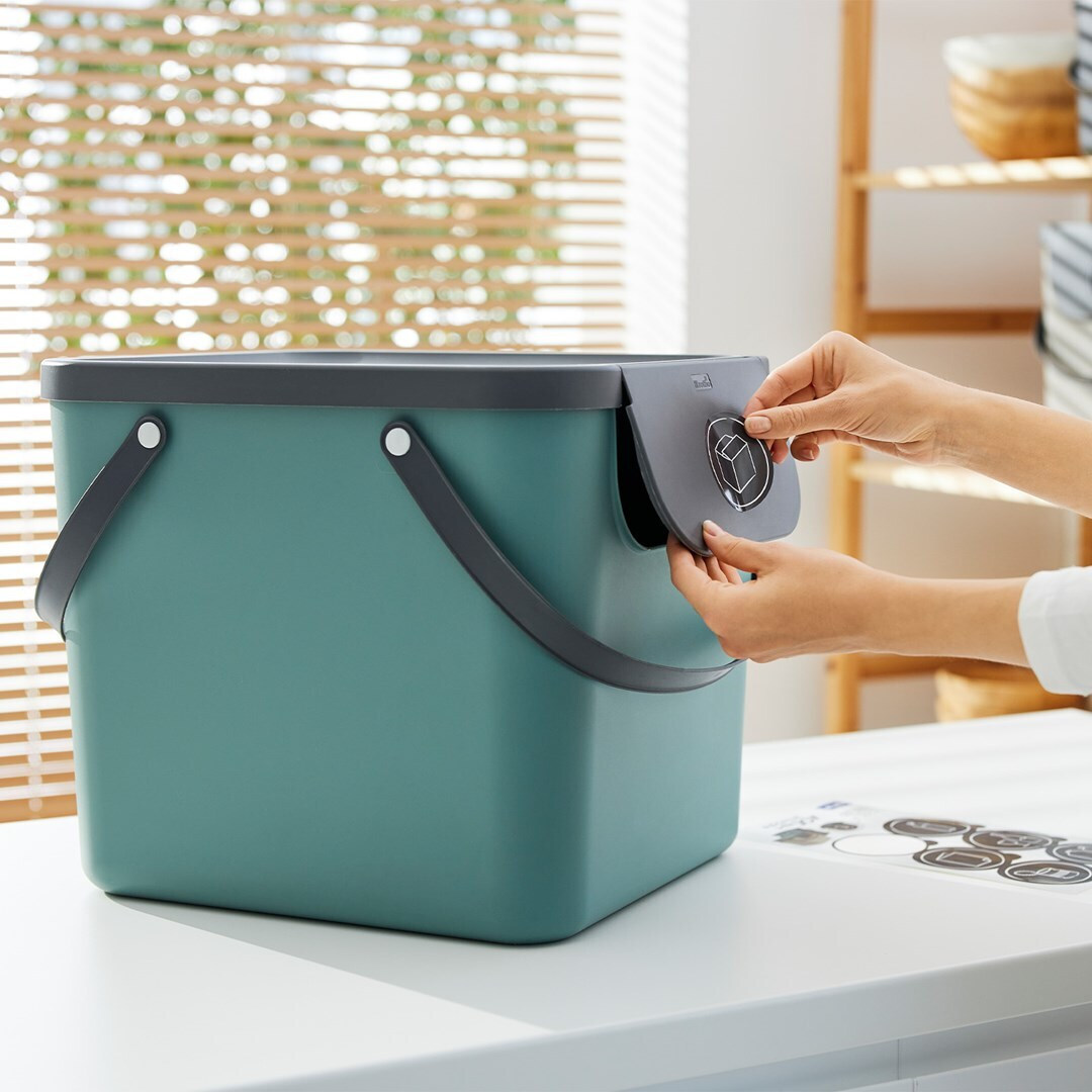 Rotho Babydesign Πλαστικό Καλάθι Αχρήστων 40lt Πράσινο 35.5x33.9x39.8cm - Image 2