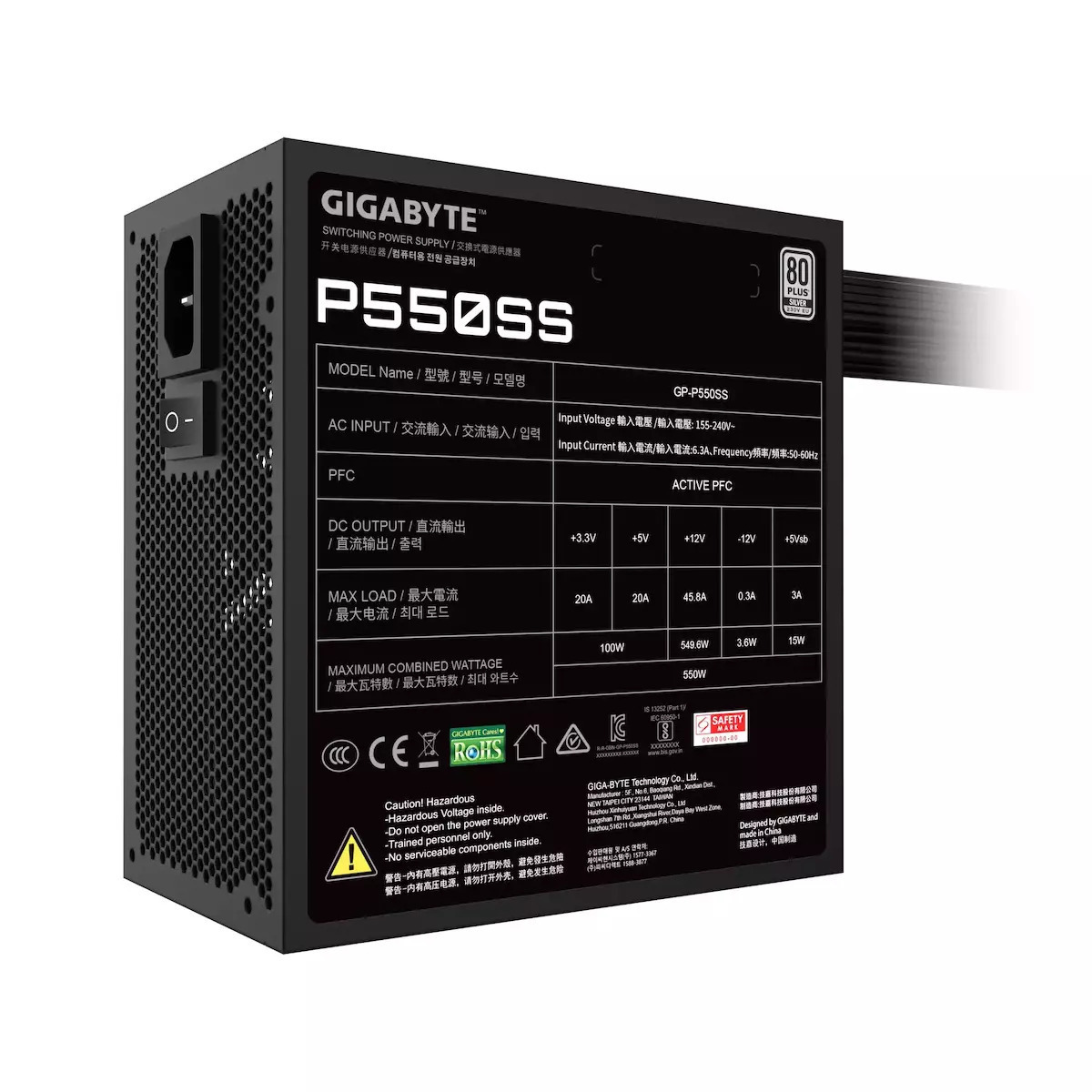 Gigabyte GP-P550SS 550W Full Wired 80 Plus Silver - Image 7