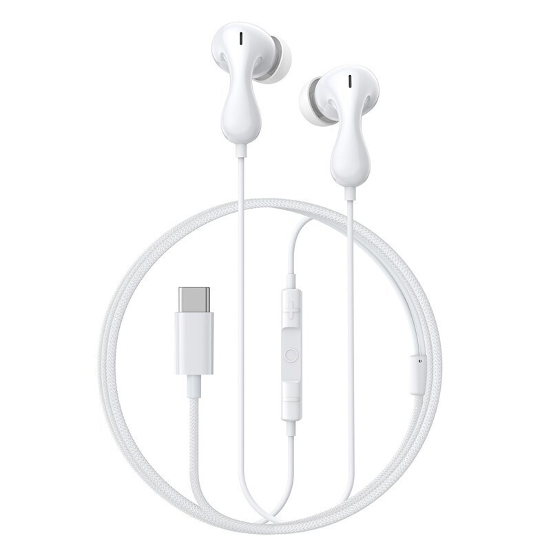 Baseus Encok CZ20 In-ear Handsfree Ακουστικά με Βύσμα USB-C Λευκό