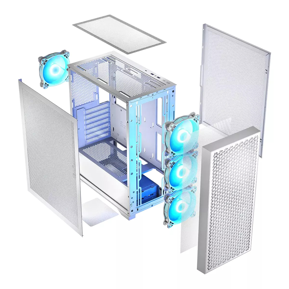 Logic Dart Pro ARGB Gaming Midi Tower με Πλαϊνό Παράθυρο - Image 4