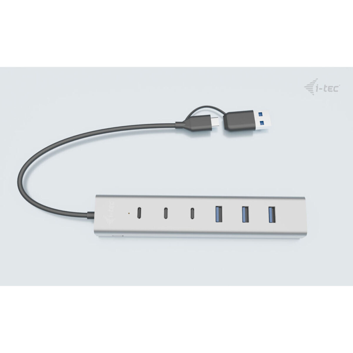 i-tec USB 3.2 Hub 8 Θυρών με σύνδεση USB-A / USB-C Γκρι - Image 2