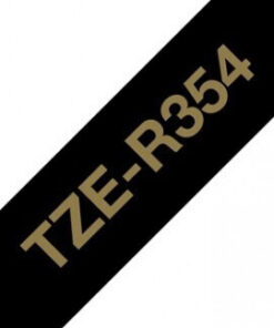 Alternative view of Brother Tze-r354 Satin Tape Text In Black On A 24 Mm Wide Tape