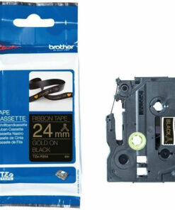 Brother Tze-r354 Satin Tape Text In Black On A 24 Mm Wide Tape