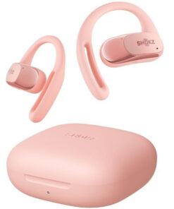Shokz OpenFit Air Open Ear Bluetooth Handsfree Ακουστικά με Αντοχή στον Ιδρώτα και Θήκη Φόρτισης Ροζ