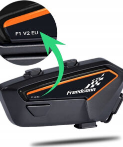 Alternative view of FreedConn F1 V2 EU Ενδοεπικοινωνία Μονή για Κράνος Μηχανής με Bluetooth