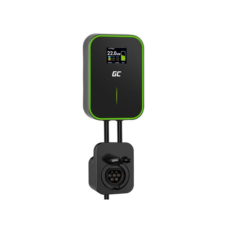 Green Cell EV15RFID Επιτοίχιος Τριφασικός Σταθμός Φόρτισης 22kW με Ενσωματωμένο Καλώδιο Type 2 - Image 4