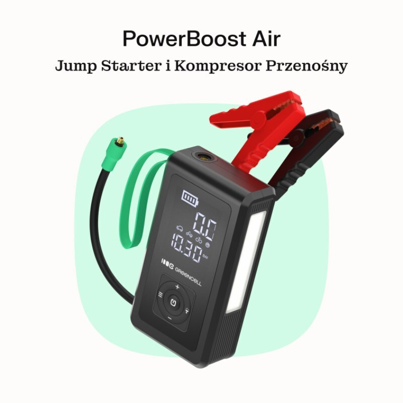 Green Cell Φορητός Εκκινητής Μπαταρίας 8000mAh 12V - Image 2