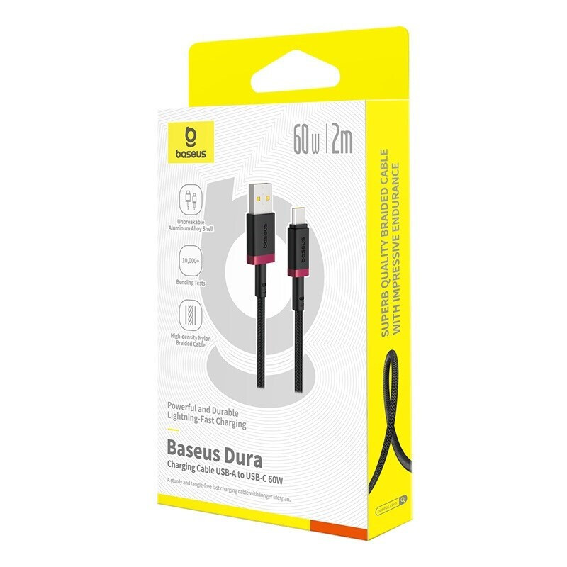 Baseus USB 2.0 USB-C male - USB-A 60W 2m (P10377802U01-03) - Image 8