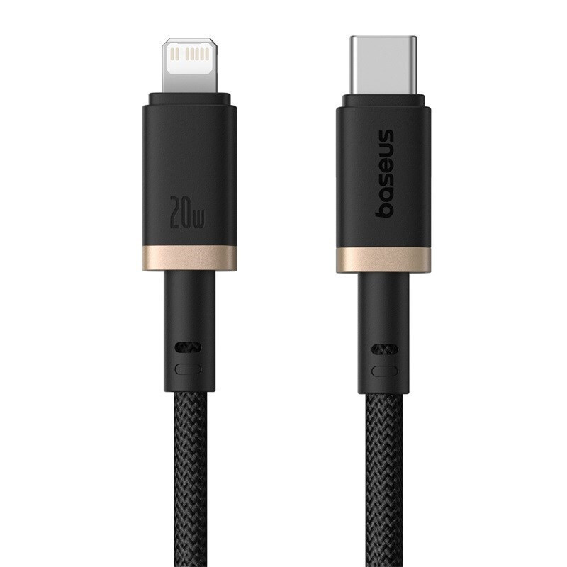 Baseus Dura Braided USB-C to Lightning Cable 20W Μαύρο 2m (P10377800U01-02) - Image 2