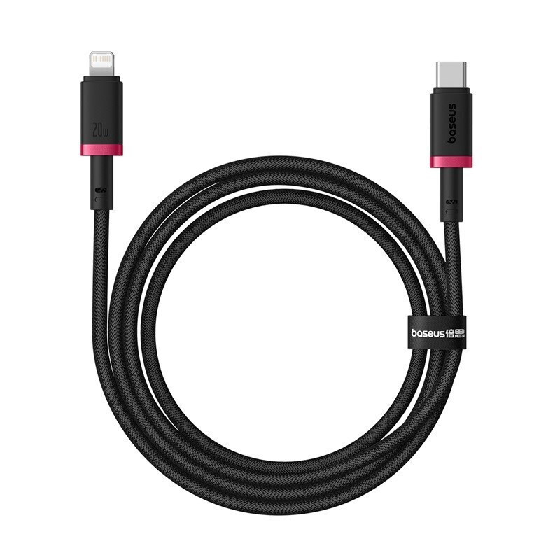 Baseus Dura Braided USB-C to Lightning Cable 20W Μαύρο 1m (P10377800U01-01)