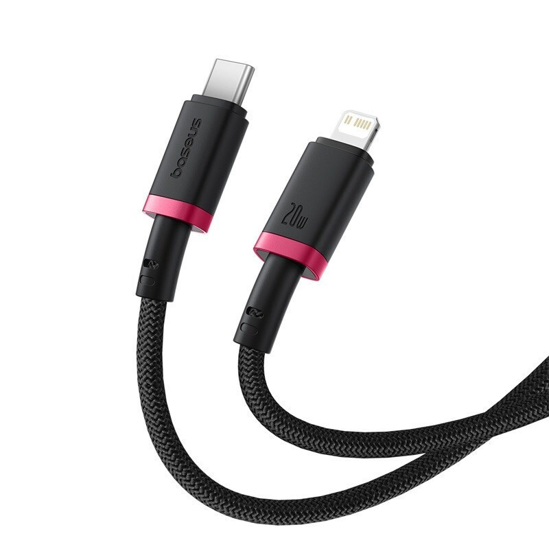 Baseus Dura Braided USB-C to Lightning Cable 20W Μαύρο 1m (P10377800U01-01) - Image 3