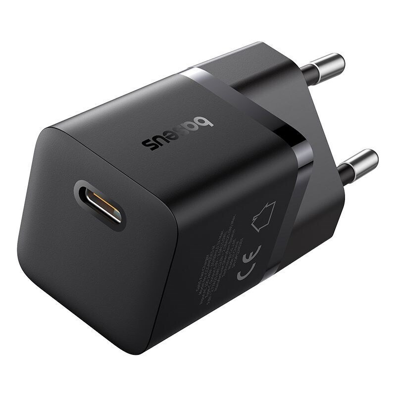 Baseus Φορτιστής GaN με Θύρα USB-C και Καλώδιο USB-C - USB-C 25W Power Delivery Μαύρος (Gan5) - Image 2