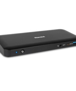 Hamlet USB-C Docking Station με HDMI/DisplayPort 4K PD Ethernet και σύνδεση 3 Οθονών Μαύρο