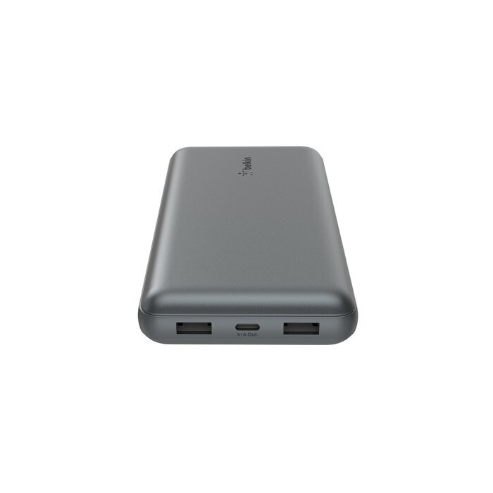 Belkin Boost Charge Power Bank 20000mAh 15W με 2 Θύρες USB-A και Θύρα USB-C Γκρι - Image 3