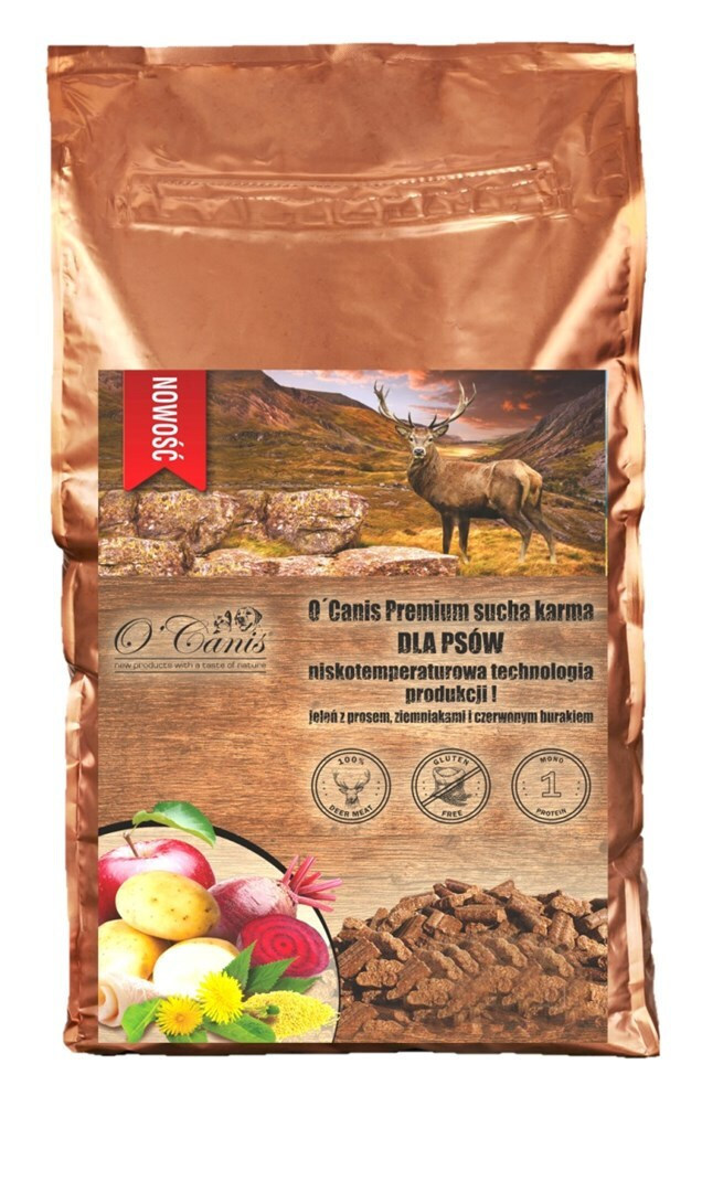 O'Canis 12kg Ξηρά Τροφή χωρίς Γλουτένη για Ενήλικους Σκύλους με Ελάφι και Πατάτες - Image 2