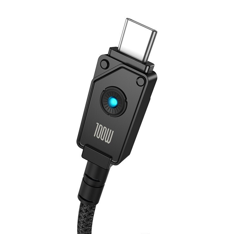 Baseus Unbreakable Braided USB 2.0 Cable USB-C male - USB-C 100W Μαύρο 2m (P10355800111-01) - Image 4