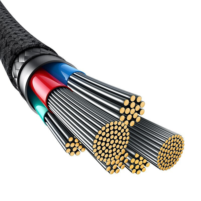 Baseus Unbreakable Braided USB 2.0 Cable USB-C male - USB-C 100W Μαύρο 2m (P10355800111-01) - Image 6