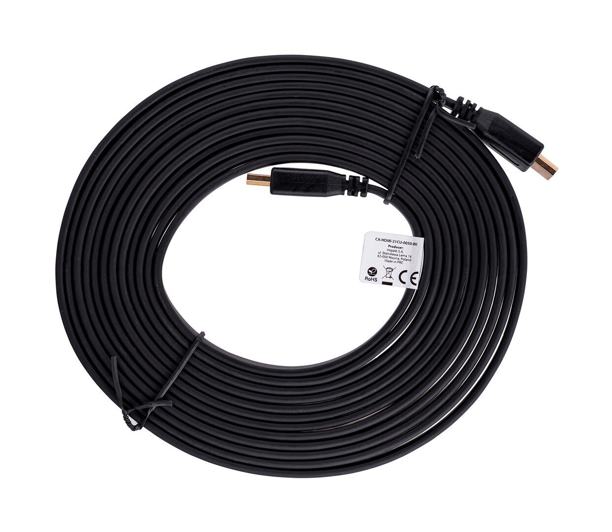 Lanberg HDMI 1.4 Cable HDMI male - HDMI male 5m (CA-HDMI-21CU-0050-BK) - Image 6