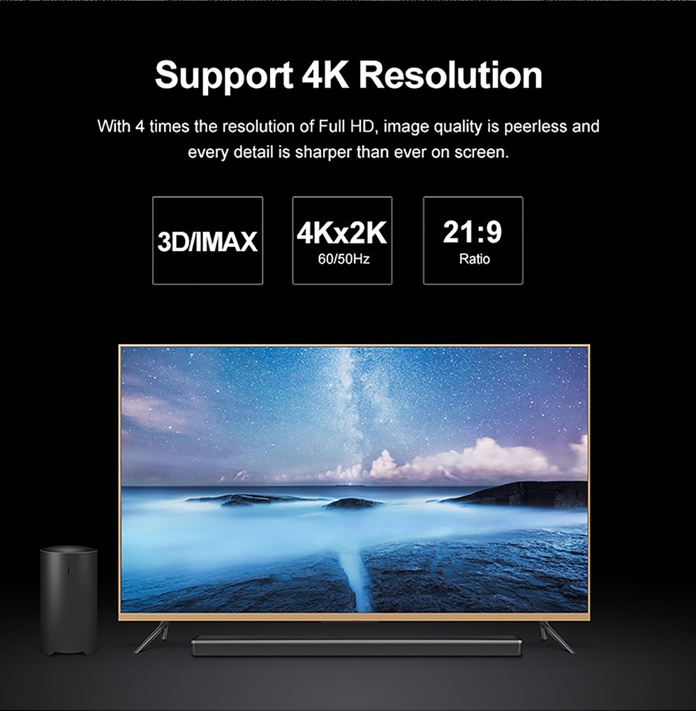 Unitek HDMI 2.0 Braided HDMI male - HDMI male 1m Γκρι (Y-C136RGY) - Image 9