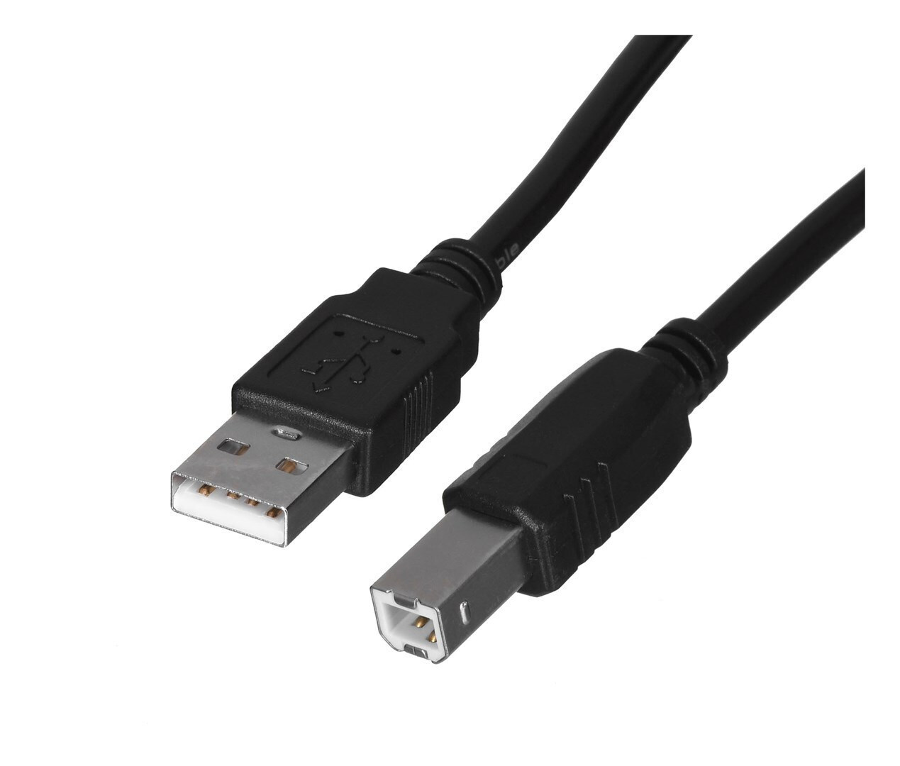 Lanberg USB 2.0 Cable USB-A male - USB-B male 1.8m (CA-USBA-10CC-0018-BK) - Image 3