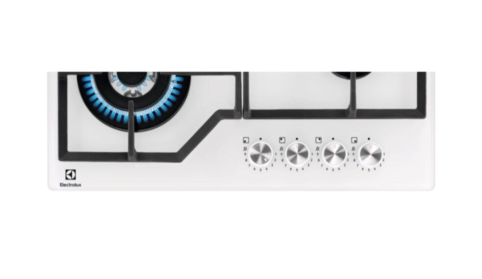 Electrolux Εστία Υγραερίου Αυτόνομη με Απορροφητήρα 59x52εκ. Λευκή KGG64362W - Image 2