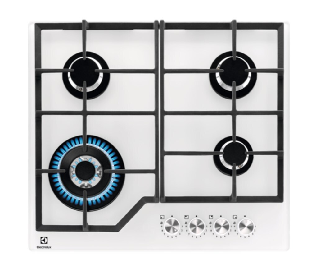 Electrolux Εστία Υγραερίου Αυτόνομη με Απορροφητήρα 59x52εκ. Λευκή KGG64362W - Image 4