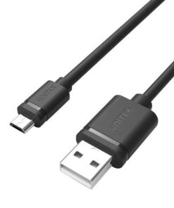 Alternative view of Unitek Regular USB 2.0 to micro USB Cable Μαύρο 1m (Y-C451GBK)