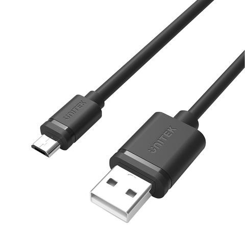 Unitek Regular USB 2.0 to micro USB Cable Μαύρο 1m (Y-C451GBK) - Image 2