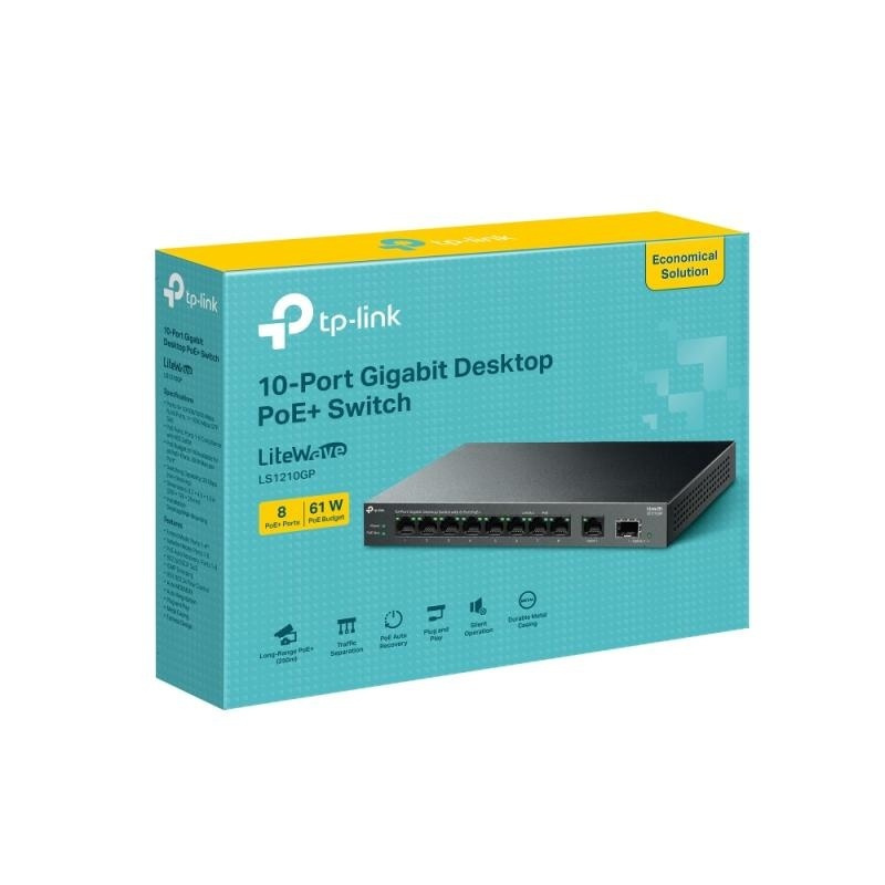 TP-LINK LS1210GP v1 Unmanaged L2 PoE+ - Image 4
