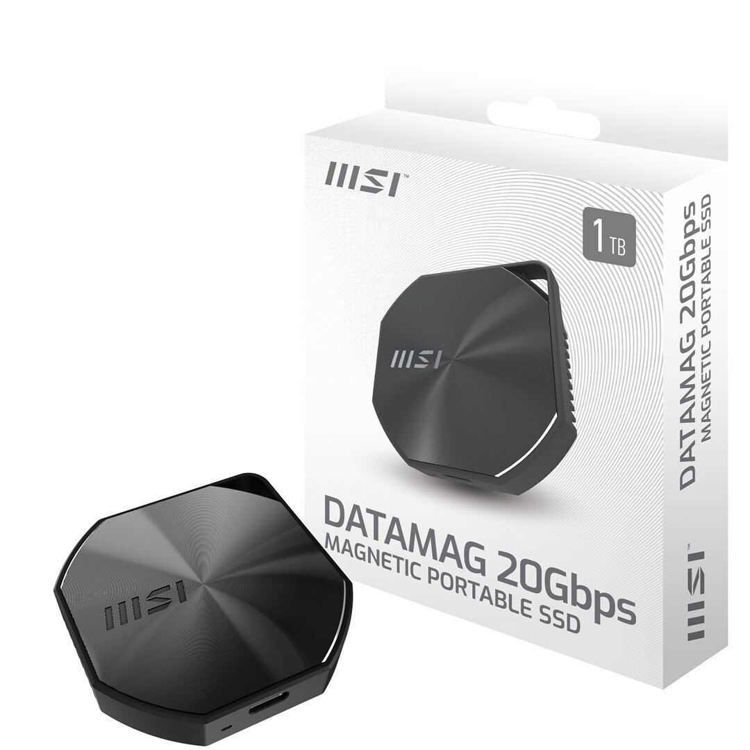 MSI Datamag USB 3.2 / USB-C Εξωτερικός SSD 1TB 1.8" Μαύρο - Image 6