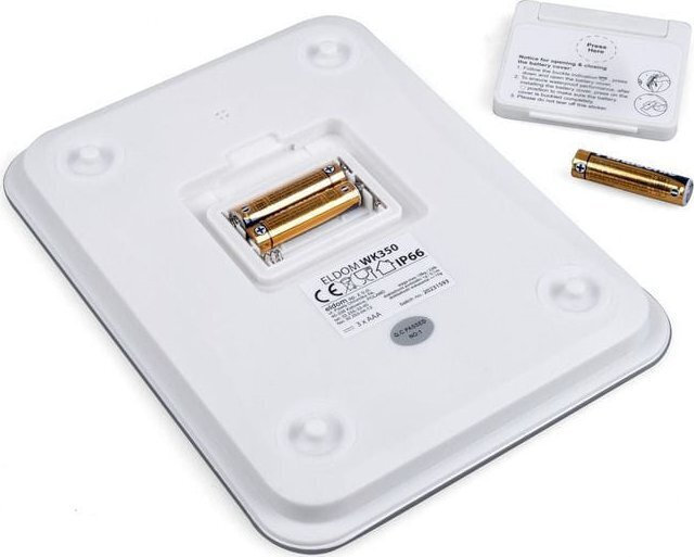 Eldom Ψηφιακή Ζυγαριά Κουζίνας 1gr/10kg Λευκή - Image 5