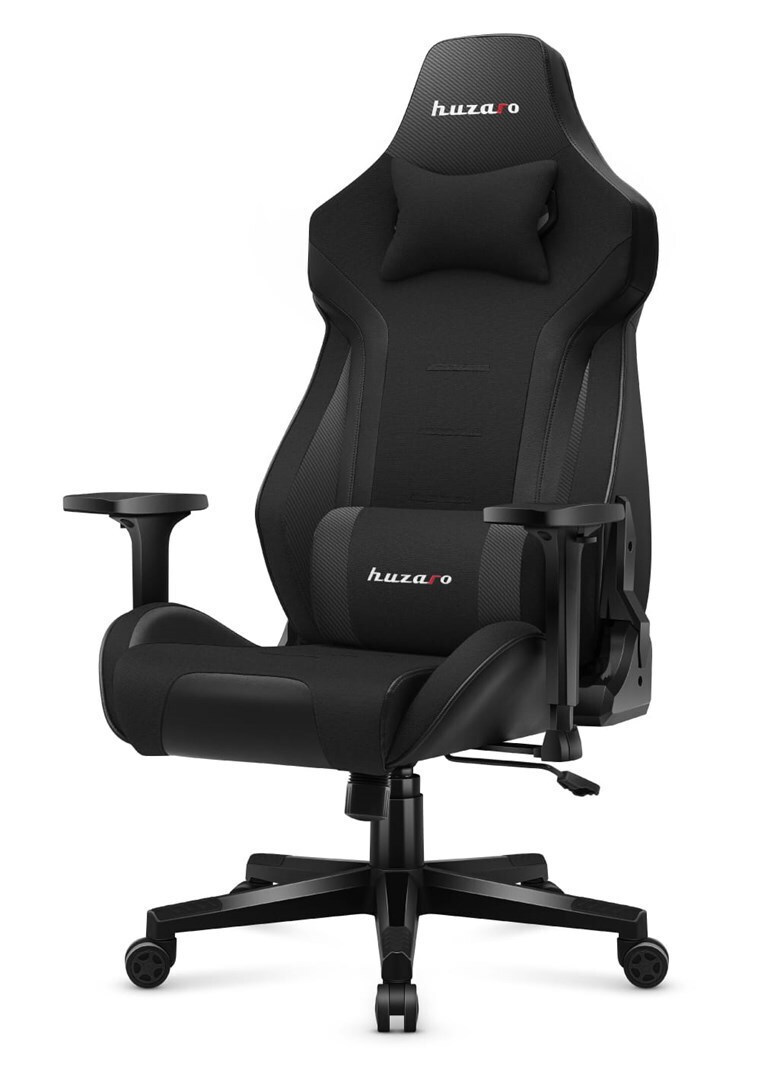 Huzaro Force 7.6 Υφασμάτινη Καρέκλα Gaming με Ρυθμιζόμενα Μπράτσα Μαύρη - Image 3
