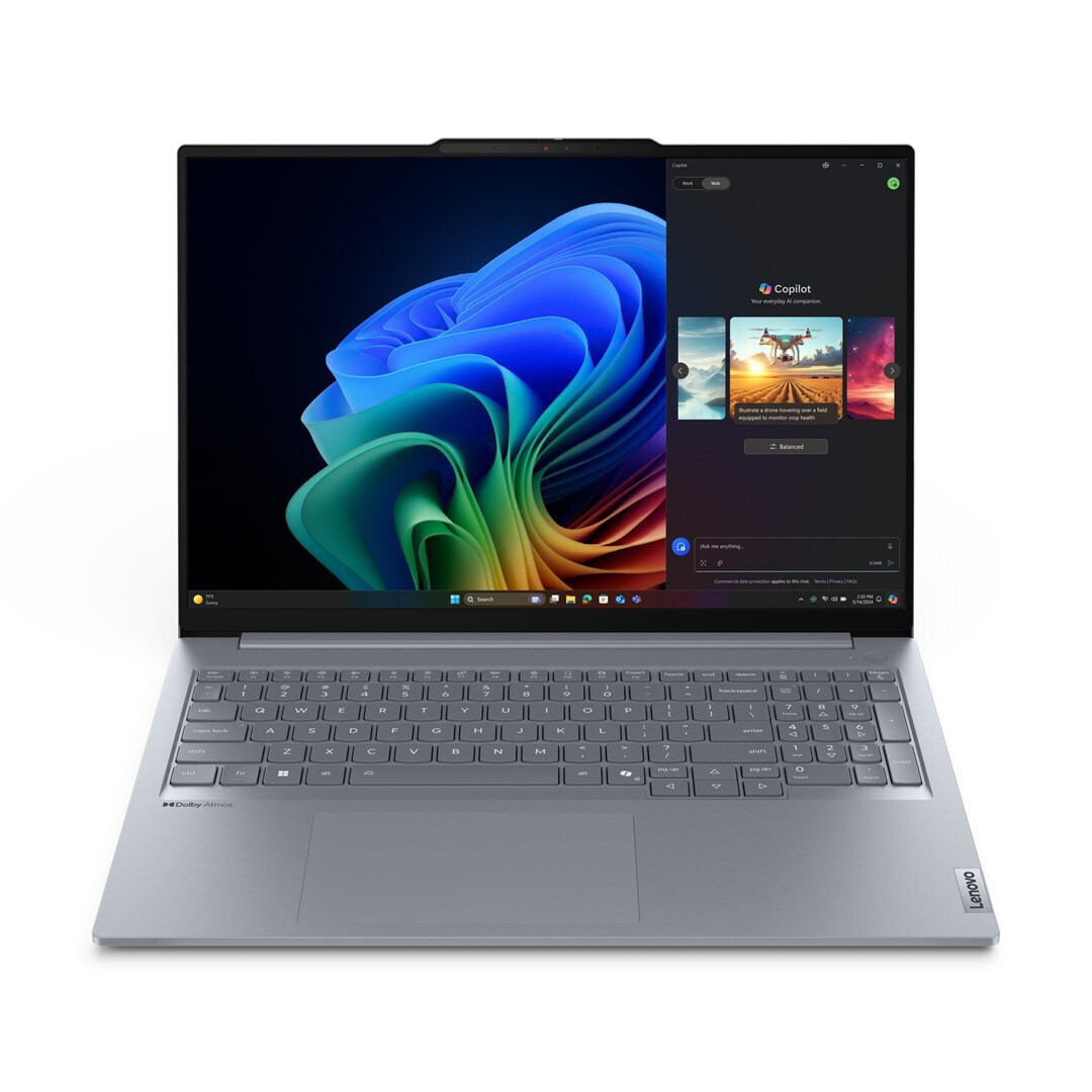 Lenovo ThinkBook 16 Gen 7 16" IPS (Snapdragon-X Plus X1P-42-100/32GB/1TB SSD/W11 Pro) Luna Grey (US Keyboard)