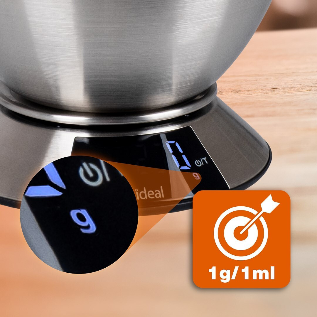 Eldom Ψηφιακή Ζυγαριά Κουζίνας 1gr/5kg Γκρι - Image 5