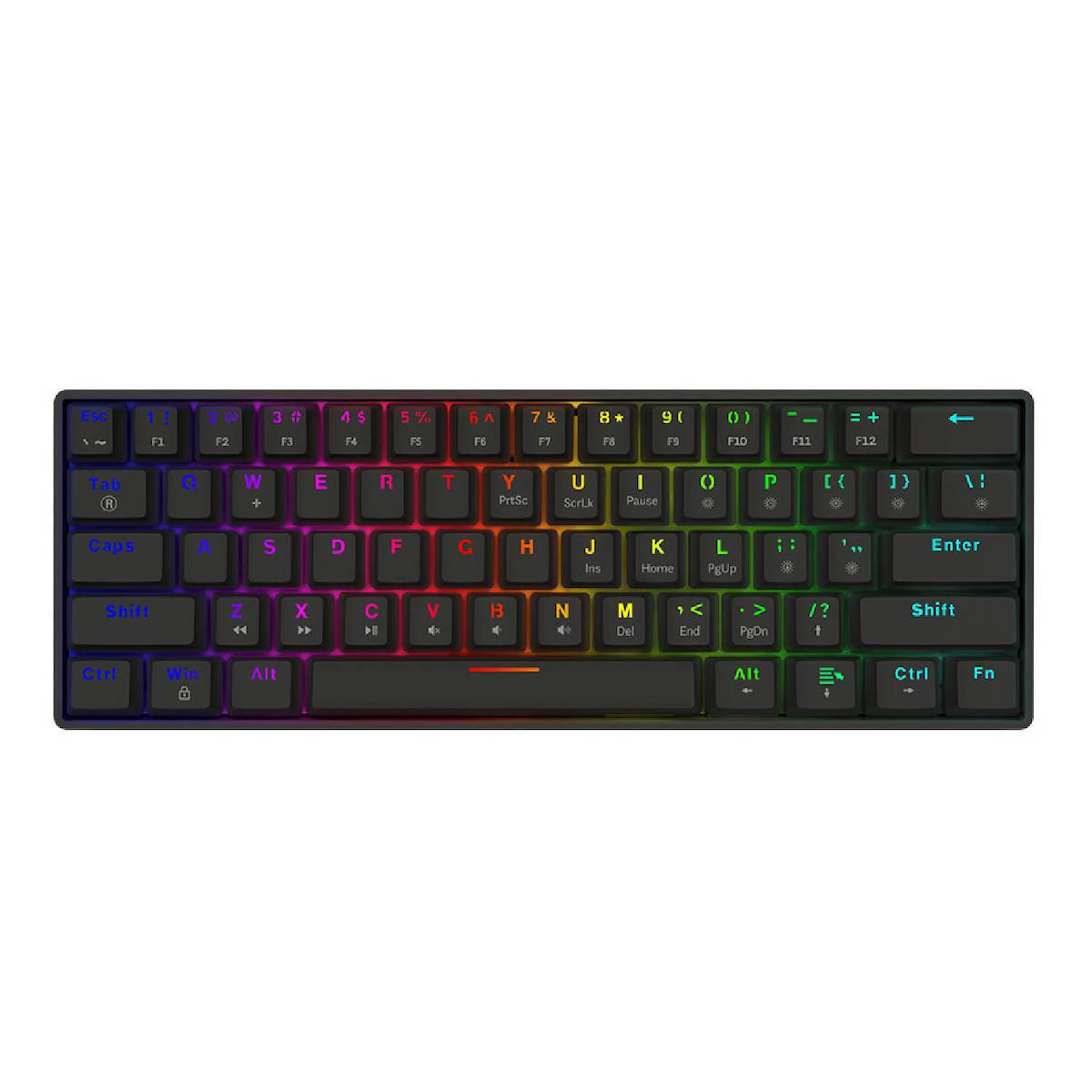 Savio Blackout X2 Gaming Μηχανικό Πληκτρολόγιο 60% με Outemu Brown διακόπτες και RGB φωτισμό (Αγγλικό US) - Image 3