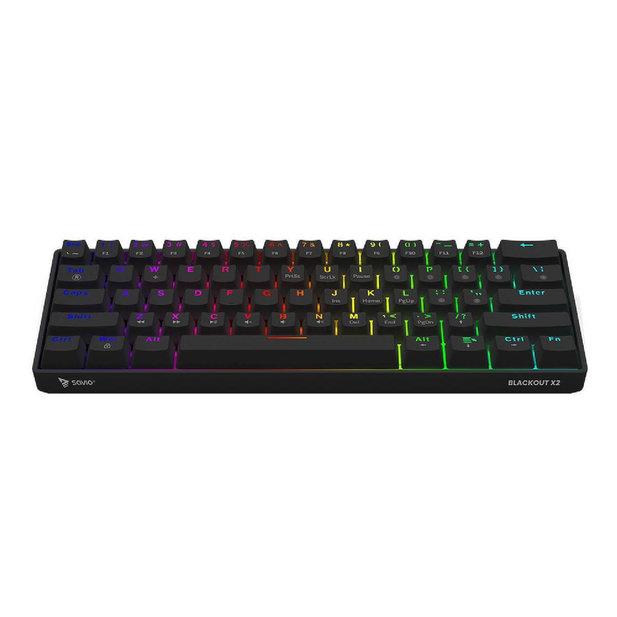 Savio Blackout X2 Gaming Μηχανικό Πληκτρολόγιο 60% με Outemu Brown διακόπτες και RGB φωτισμό (Αγγλικό US) - Image 4