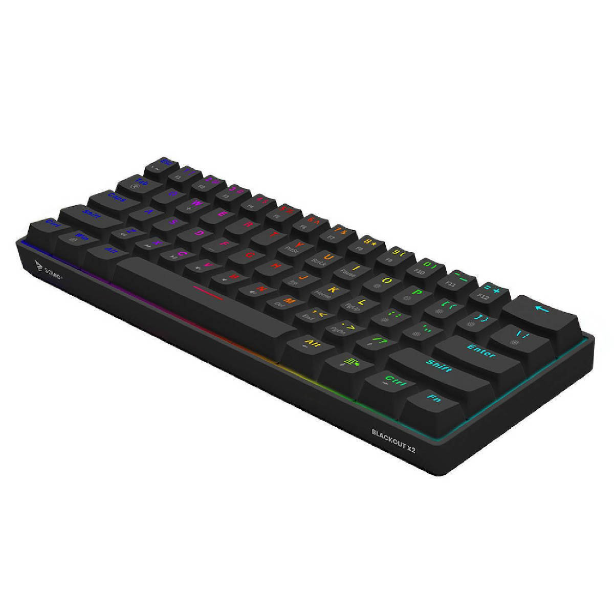 Savio Blackout X2 Gaming Μηχανικό Πληκτρολόγιο 60% με Outemu Brown διακόπτες και RGB φωτισμό (Αγγλικό US) - Image 5