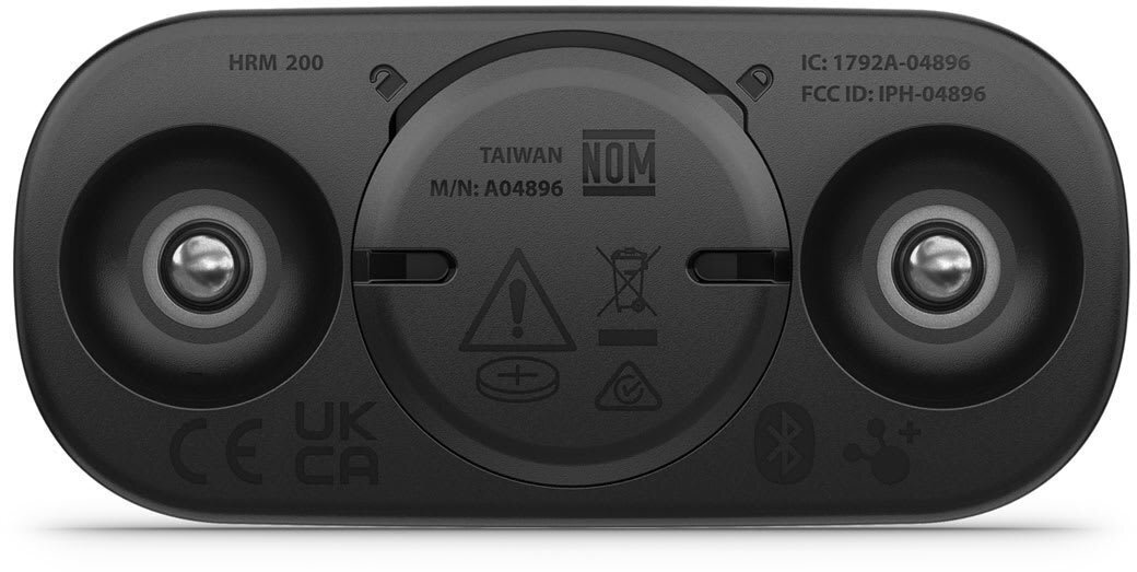 Garmin HRM 200 XS-S Αδιάβροχη Ζώνη Καρδιακών Παλμών Στήθους σε Μαύρο χρώμα - Image 3