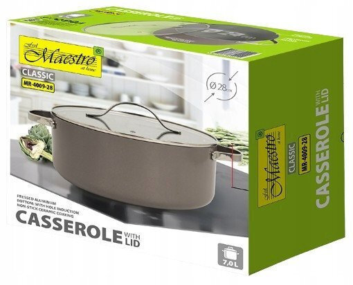 Maestro Βαθιά Ανοξείδωτη Κατσαρόλα 7lt / 28cm - Image 9